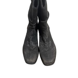 Western Santa Fe Co Slouchy Cowboy Boots 7.5‎ Leather